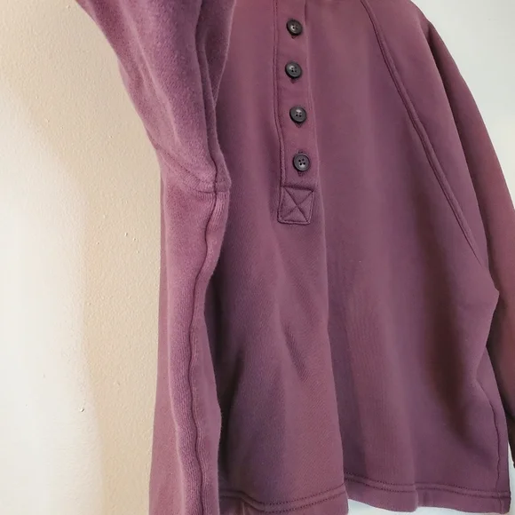 Madewell Make Weekends Longer Oversized Cropped Button Sweater Size Large - Picture 3 of 13